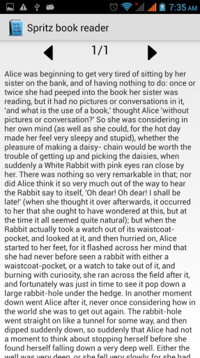 spritz快速閱讀器軟件 v1.1.2 安卓版 0