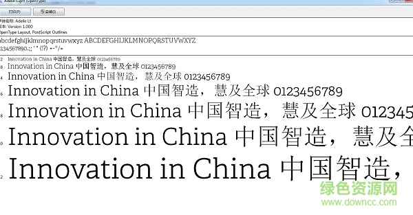 adelle light字體  0