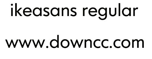 ikea sans-常规字体