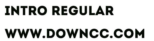 intro regular thin 字體