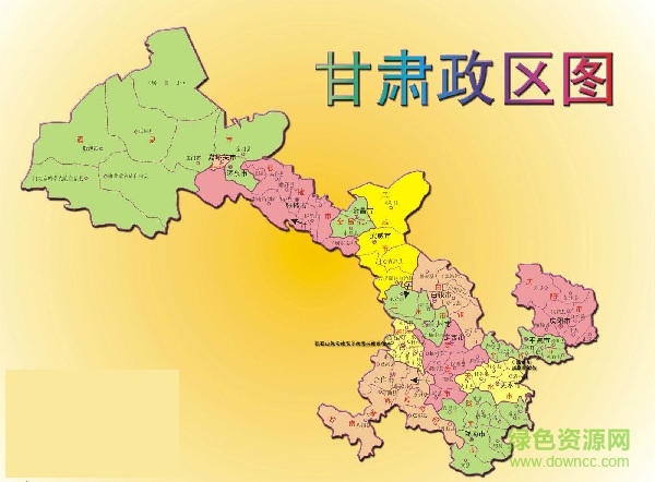 甘肅地圖高清版大圖