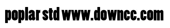 poplarstd字體