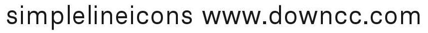 simple-line-icons字体 simplelineicons.ttf
