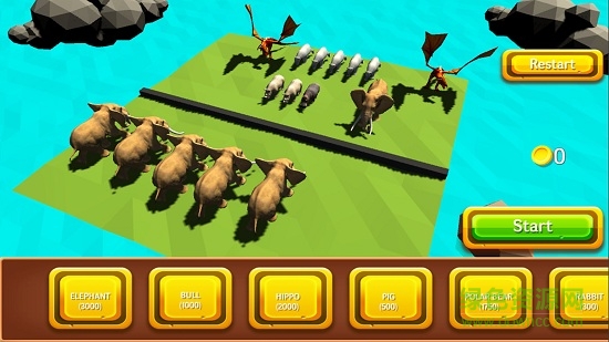 恐龍動物大戰(zhàn)模擬器(Beast Battle Simulator) v1.0 安卓版 0