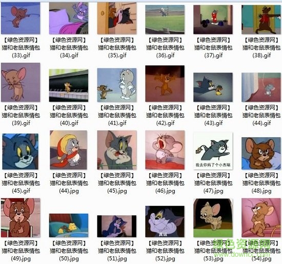 貓和老鼠搞笑表情包gif 系列完整版 2