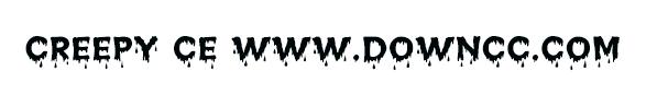 creepy ce字體