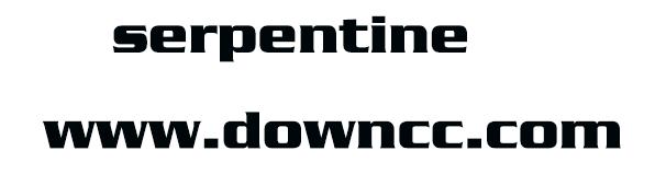 serpentine字体 serpentine