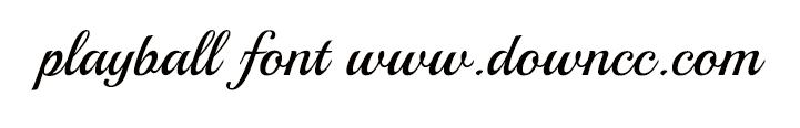 playball font
