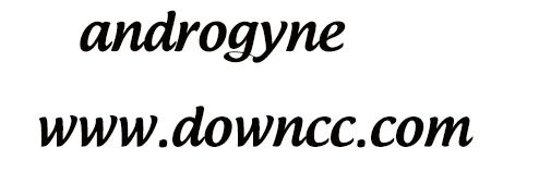 androgyne字體 androgynemedium字體