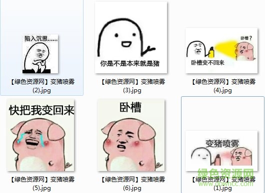 變豬噴霧表情包