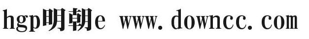 hgp明朝e字體