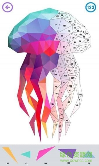 以數(shù)色形手游最新版(Poly Art) v3.2 安卓版 1