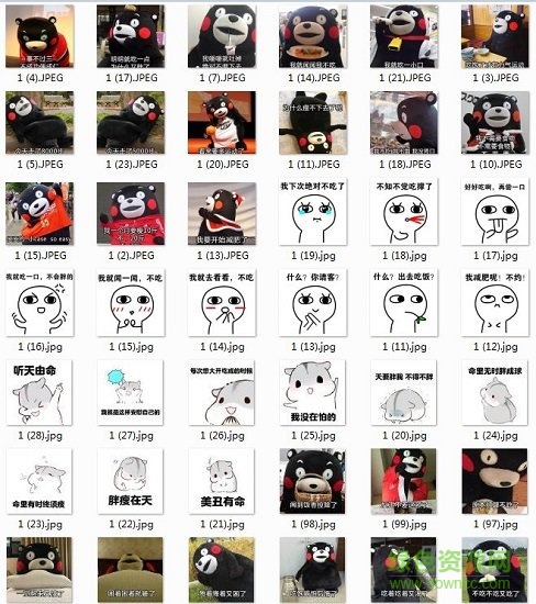 拒絕我不吃我減肥搞笑表情包  0