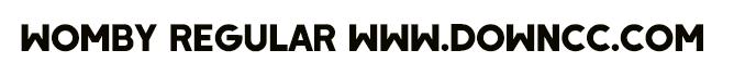womby字体 womby regular字体