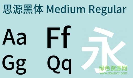 sourcehansanssc medium字體