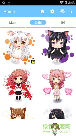 q版二次元少女桌寵