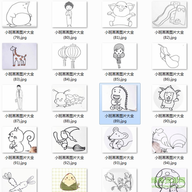 適合小班畫畫圖片大全  0