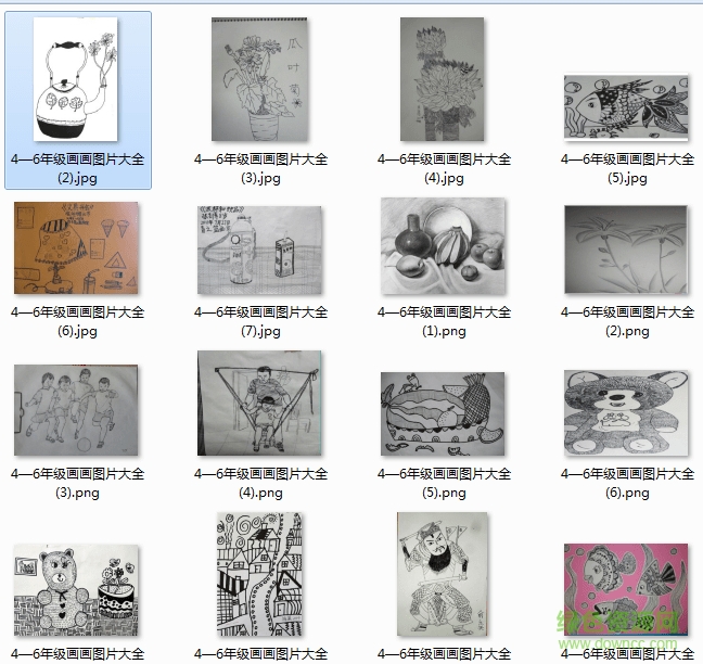 4一6年級畫畫圖片大全