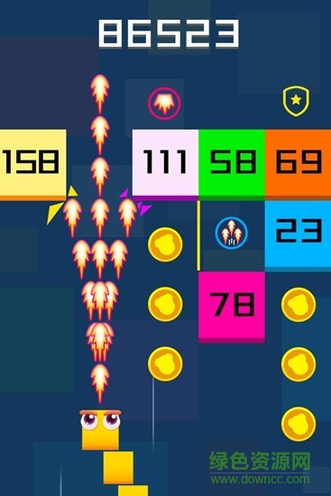 蛇蛇射擊方塊游戲