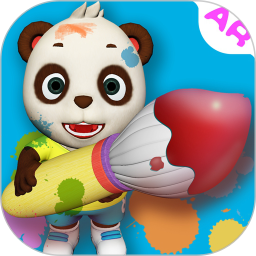 貓小智畫畫涂色ar