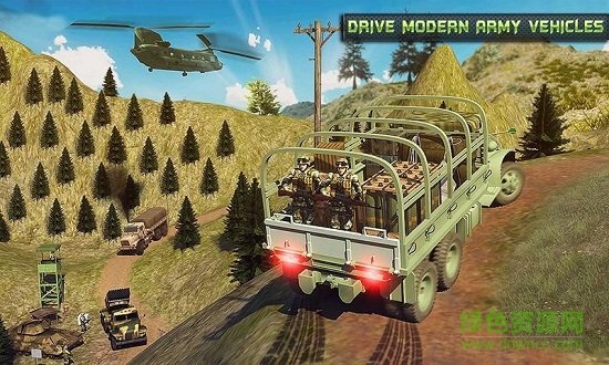 陸軍越野運輸卡車模擬游戲(offroad army transporter truck driver) v1.5 安卓版 0