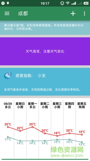 堅果簡單天氣預報 v1.1 安卓版 3