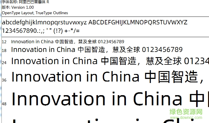 阿里巴巴普惠體 阿里巴巴普惠體ttf