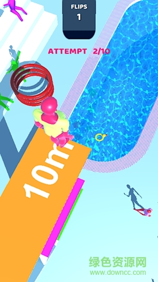 紫色跳水員游戲