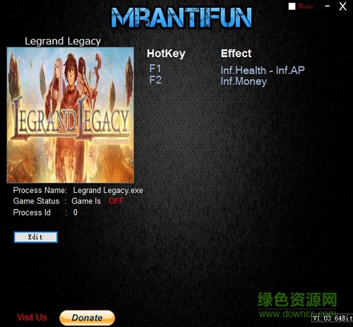 羅格朗的遺產(chǎn)三項修改器 羅格朗的遺產(chǎn)修改器