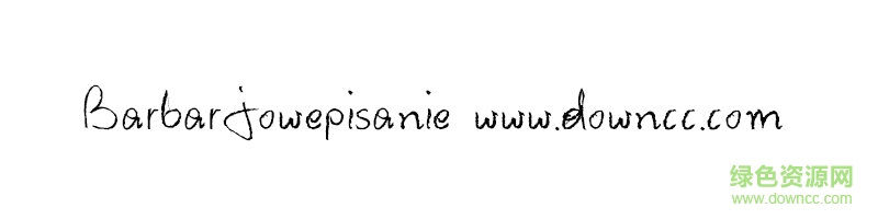 Barbarjowepisanie字體