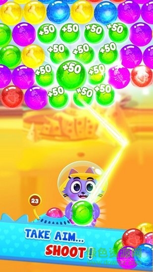 太空貓泡泡龍游戲(Space Cats Pop) v1.8 安卓版 1