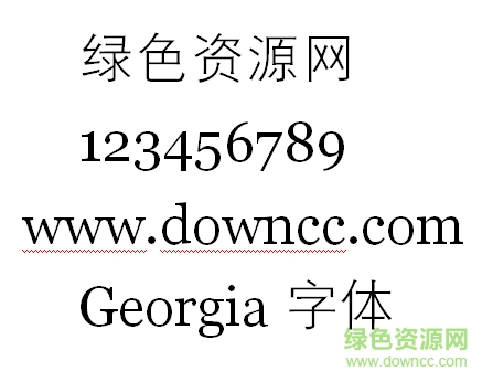 Georgia字體