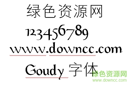 Goudy字體