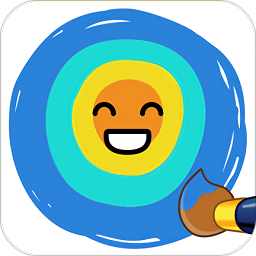 圈圈涂色畫color joy