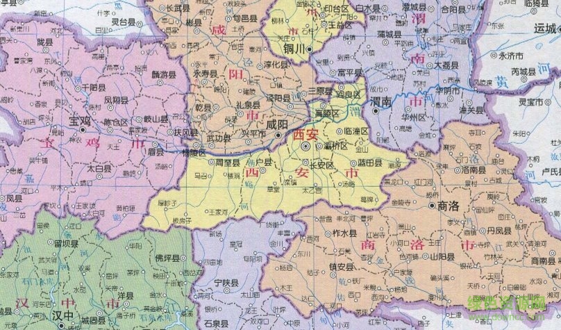 陜西地圖高清版大圖片可放大