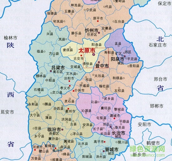 山西省地圖高清版大圖 可放大版 0