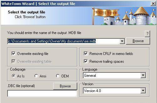 DBF to MDB DBF to MDB下载