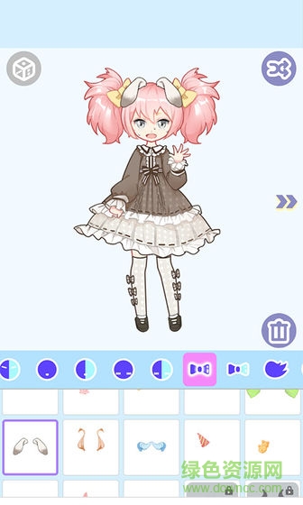 可愛(ài)的動(dòng)漫換裝手游最新版 v1.0.7 安卓版 0