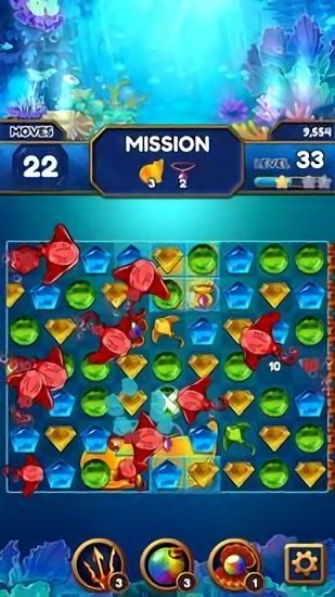 深海寶石消消樂最新版(Under the Deep Sea) v1.1.3 安卓版 2