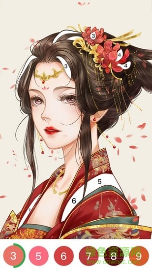 樂涂數(shù)字填色蘋果下載