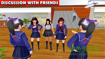 高中女生生活模擬器漢化版 v1.1 安卓版 2