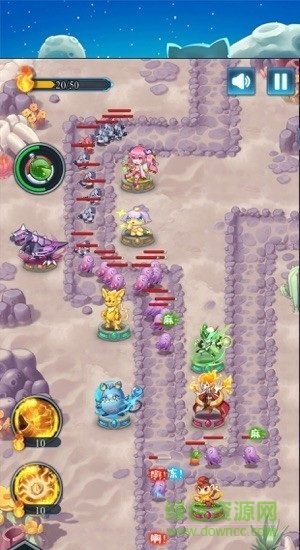 塔防精靈球游戲