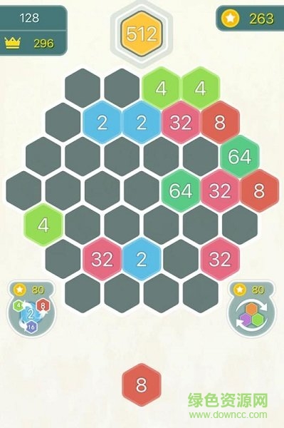 數(shù)字合合樂小游戲下載 六邊形數(shù)字合合樂游戲下載