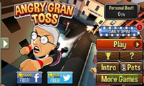 憤怒老奶奶飛一會兒游戲(Angry Gran Toss) v1.2.3 安卓版 0