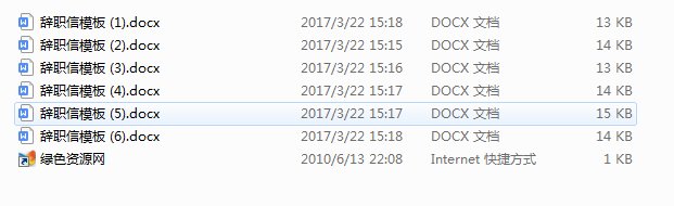 辭職報告書模板