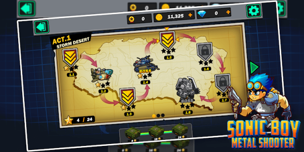 音速男孩金屬射手下載