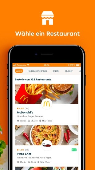 德國外賣lieferando.de v1.1.1 安卓版 3