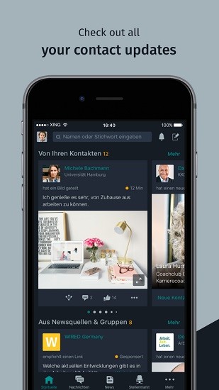德國找工作商務(wù)社交平臺xing v11.12.01 安卓版 0