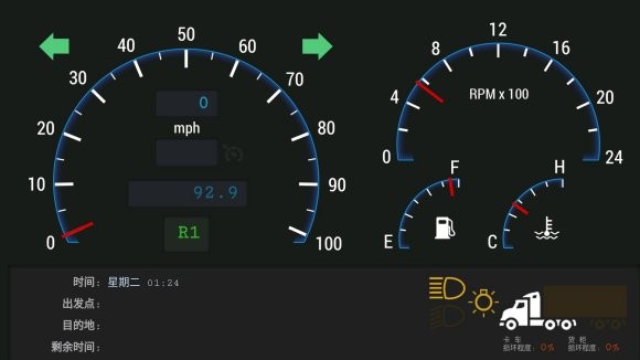 歐卡2儀表盤電腦軟件ets2telemetry v3.0 漢化最新版 2
