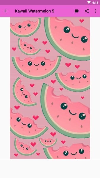 西瓜壁紙小清新高清卡通圖片3